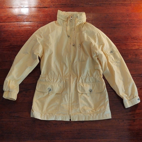 Talbots Petites Yellow Windbreaker Sz P - Picture 1 of 11